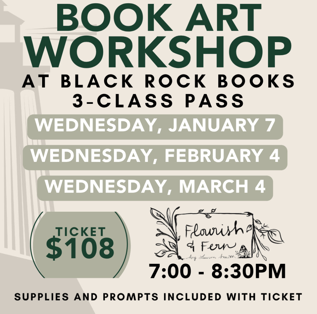 Book Art Workshops | @ Black Rock Books BRIDGEPORT
