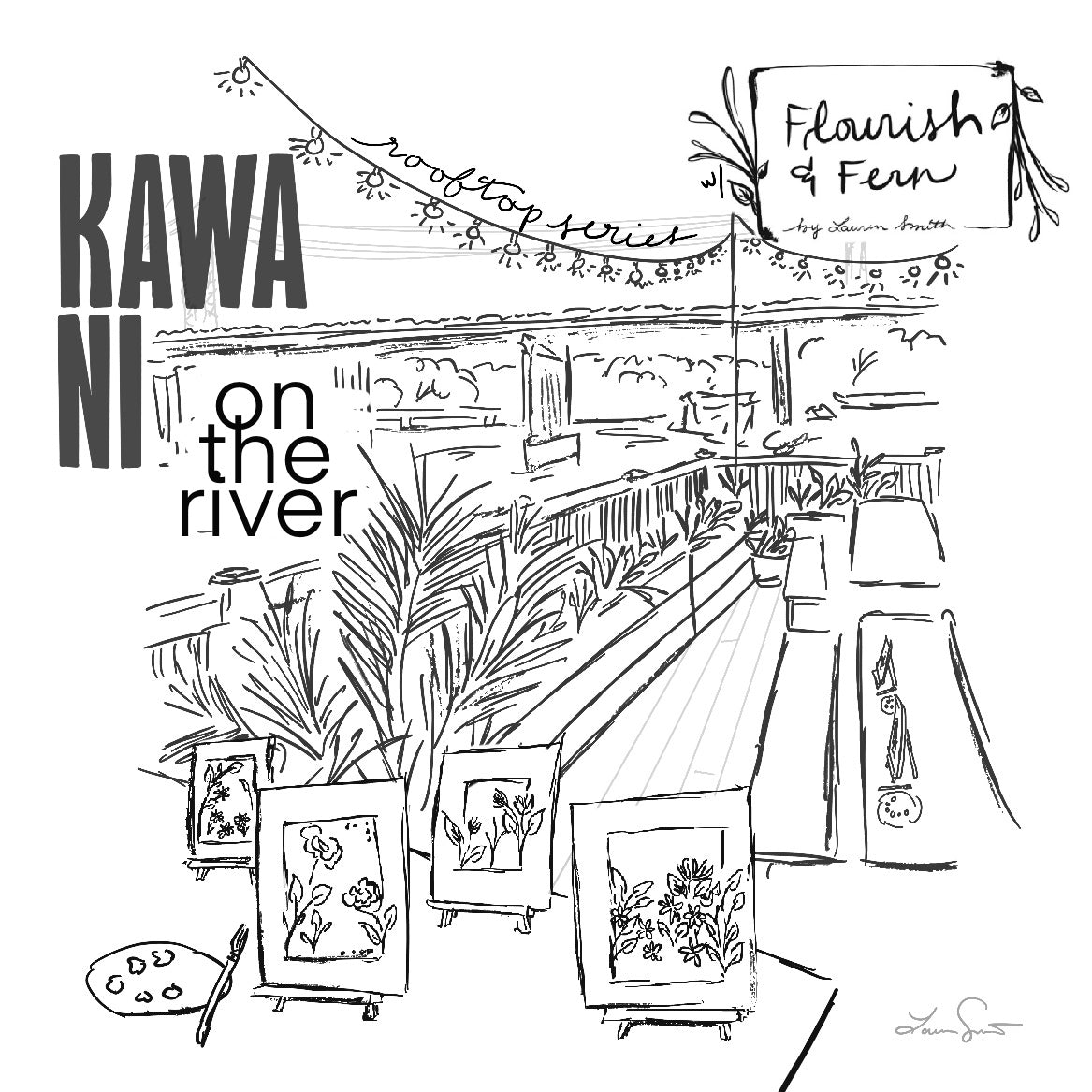 SUN Jun 28 | Rooftop Paint + Sip | @ Kawa Ni - WESTPORT