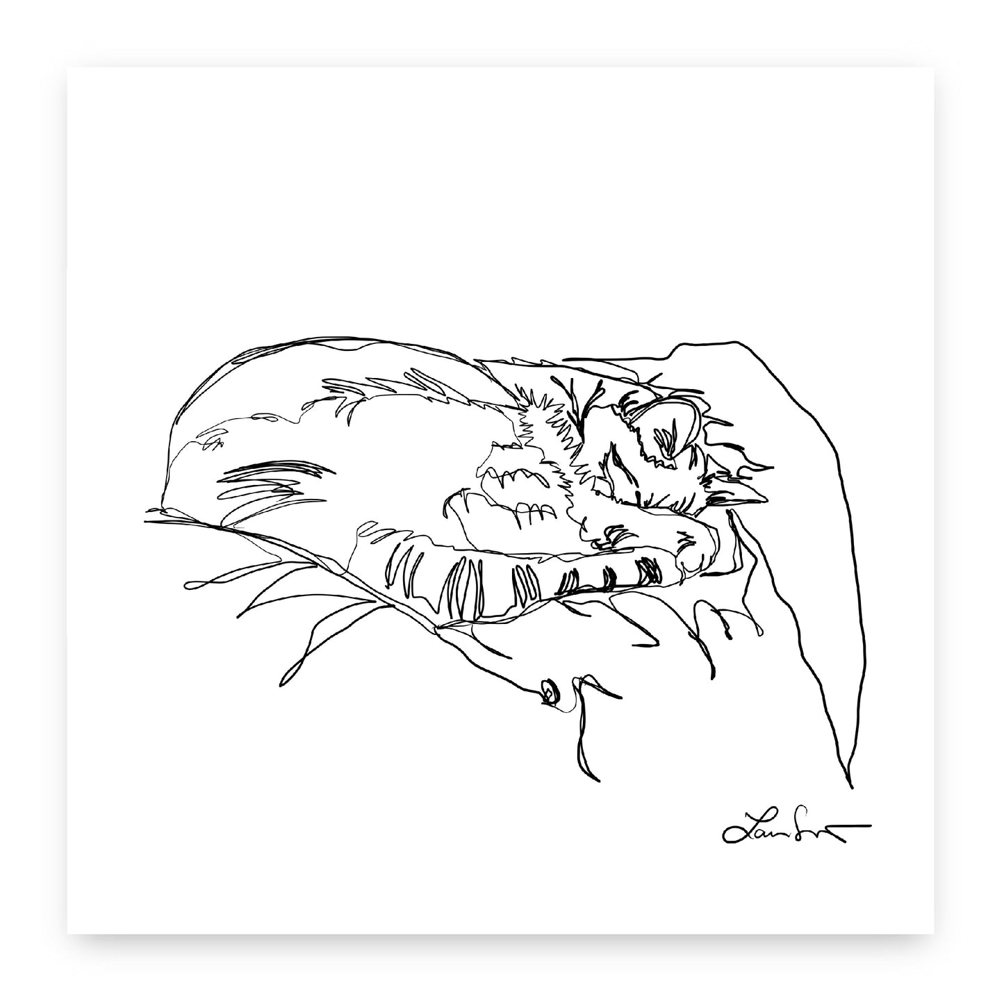 Cleo Cat Art Print