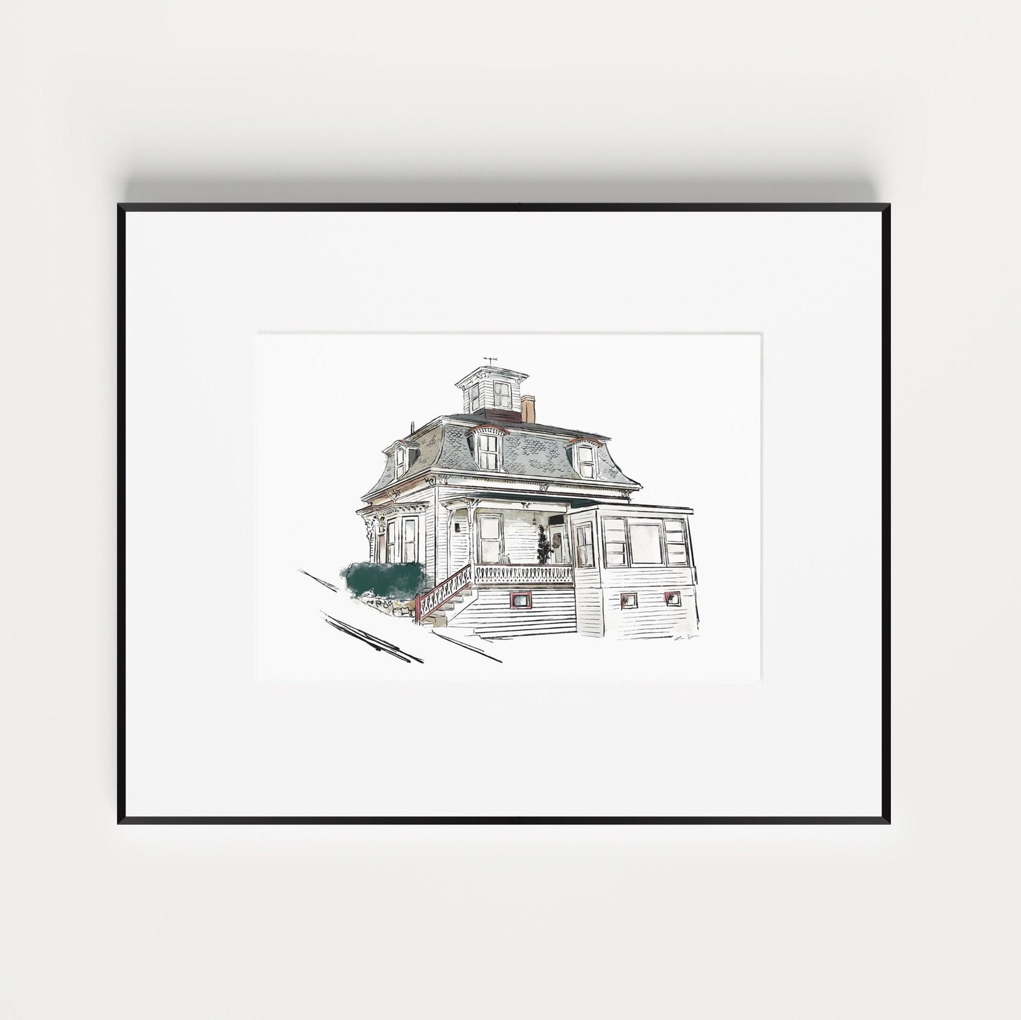 Custom Illustrated Home Portrait | Digital Illustration