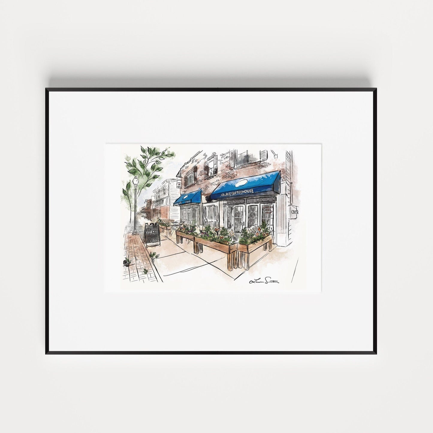 Black Rock CT | Source Coffeehouse Art Print