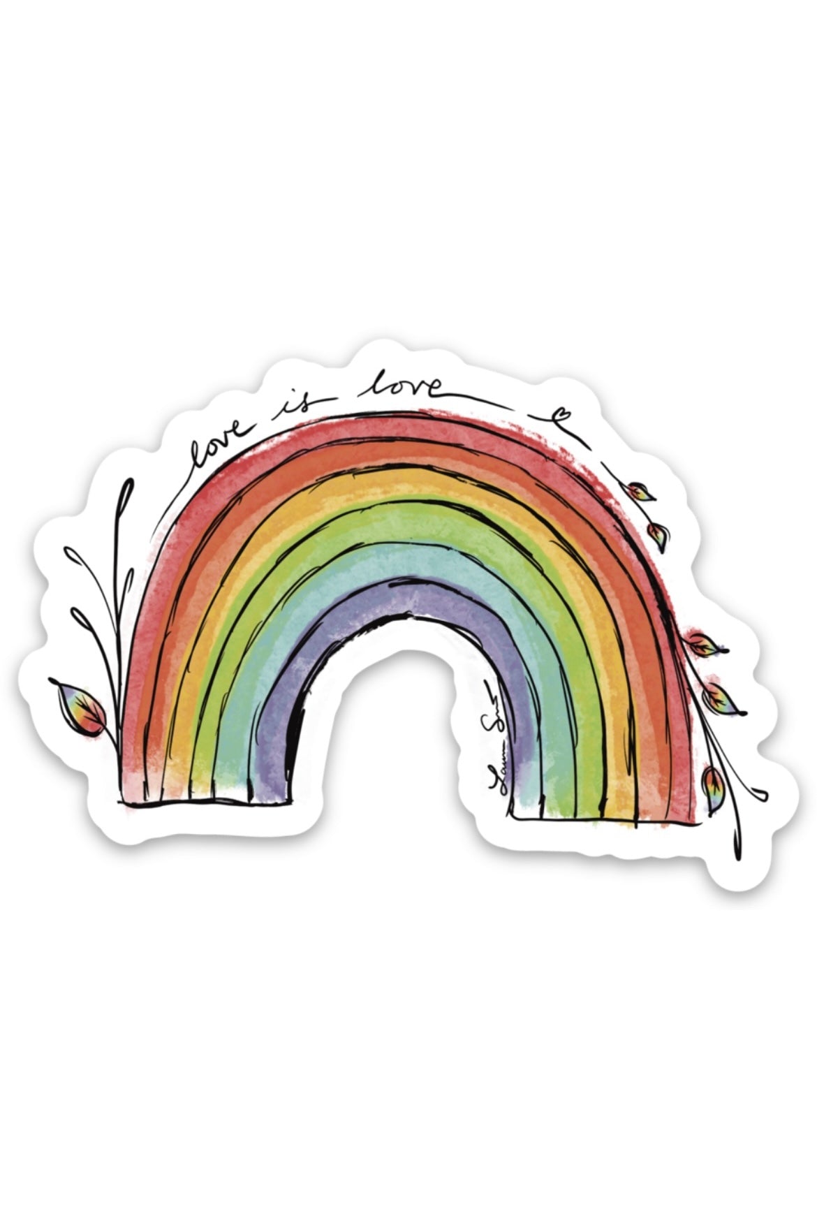 Rainbow ‘Love is Love’ Sticker