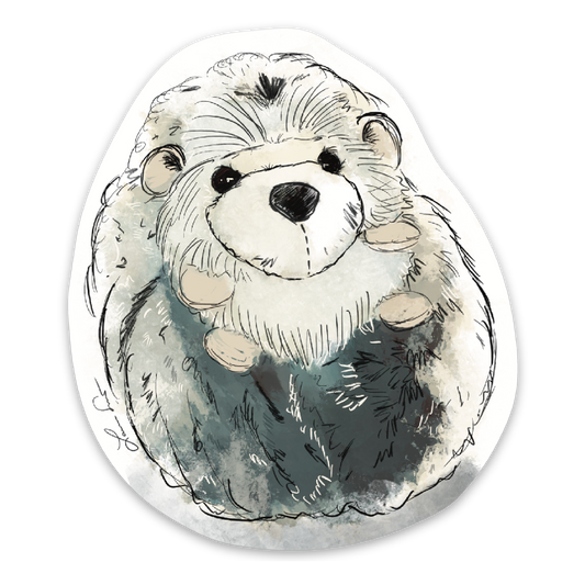 Hedgehog Plushie Sticker
