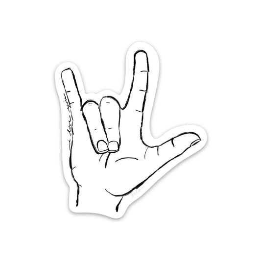 I Love You ASL Sticker