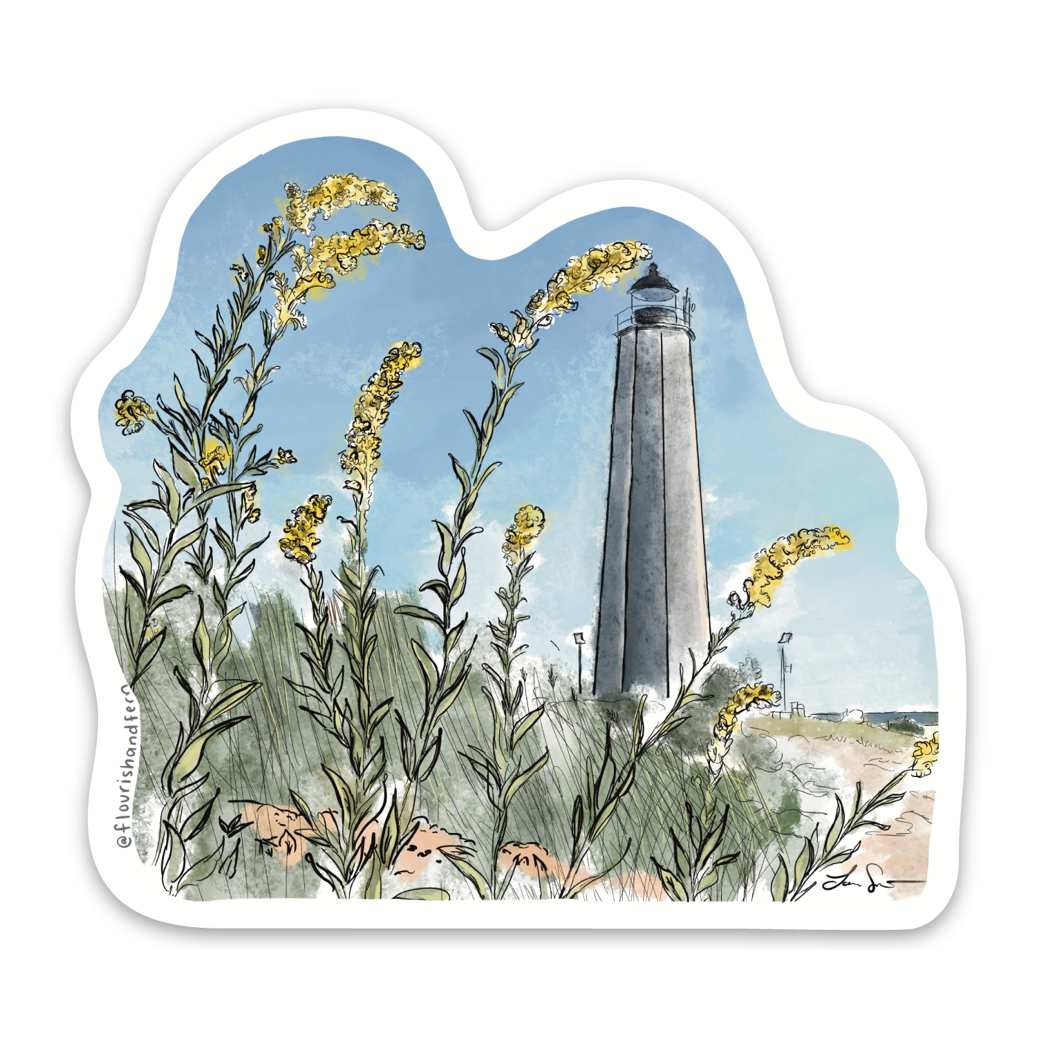 Boon Lighthouse Sticker Lighthouse Point Park Sticker – Flourish + Fern