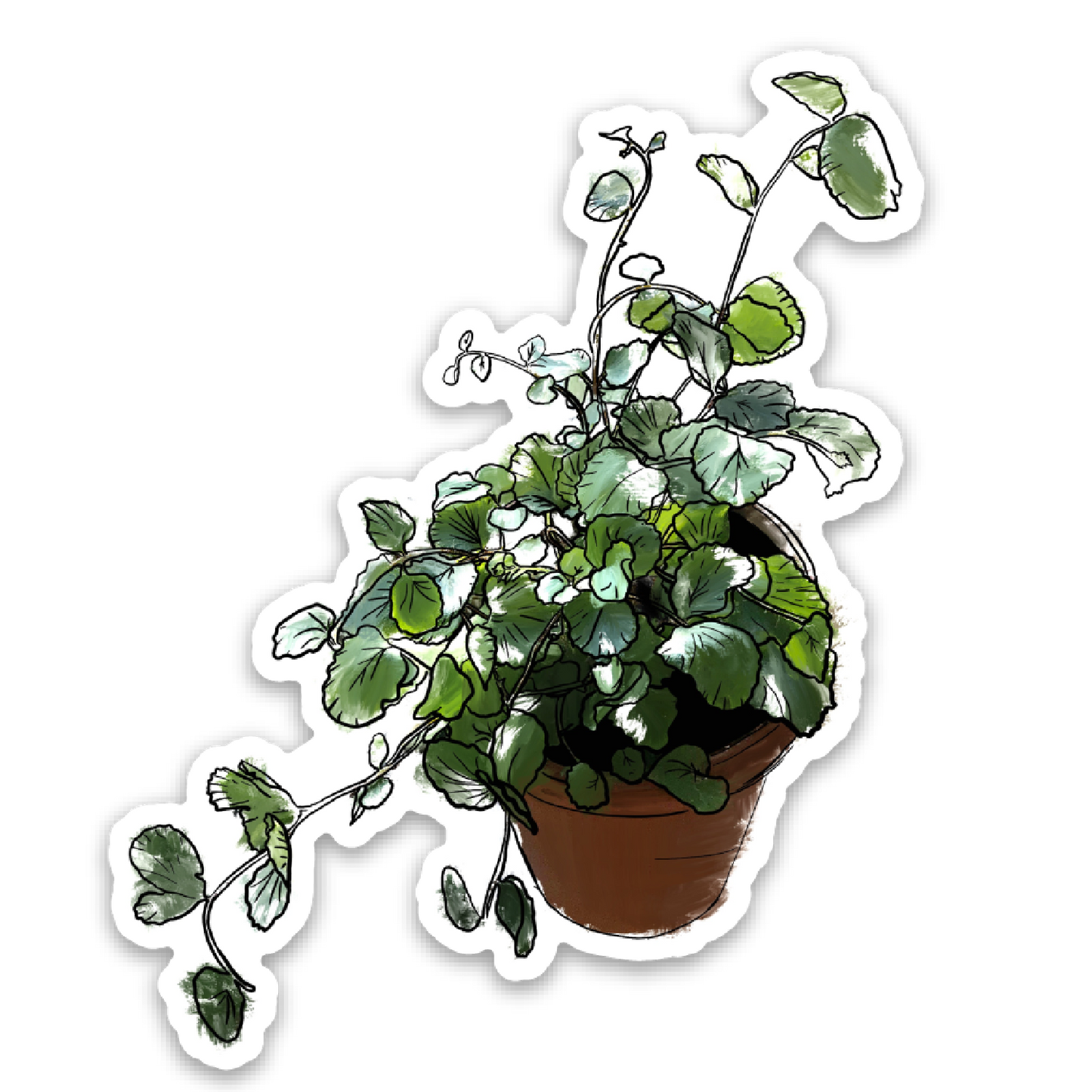 Little Potted Plant Sticker