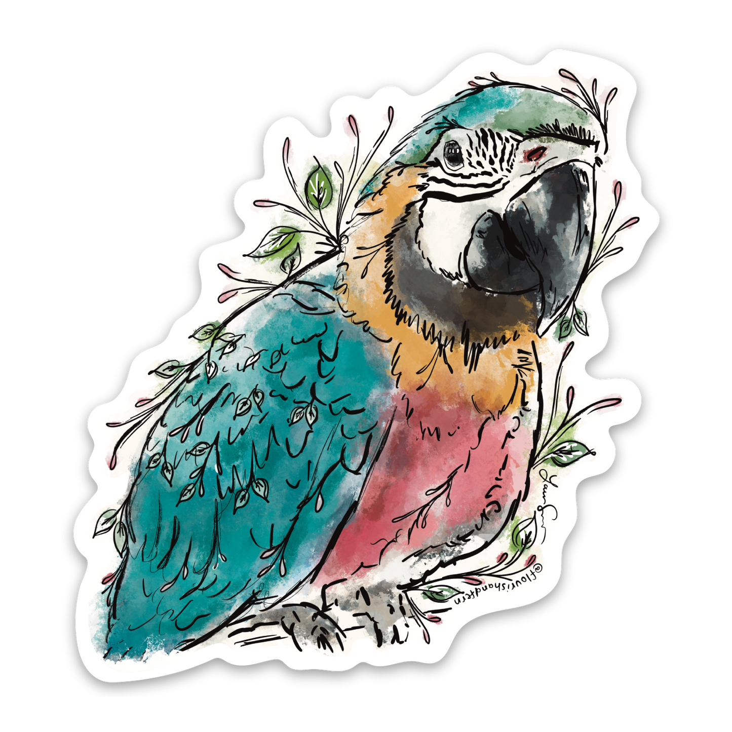 Macaw Sticker