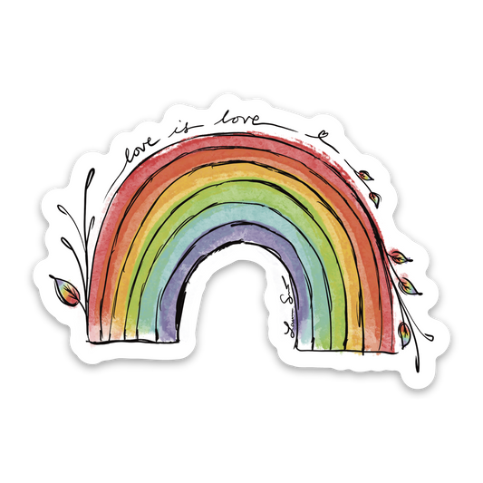 Rainbow ‘Love is Love’ Sticker