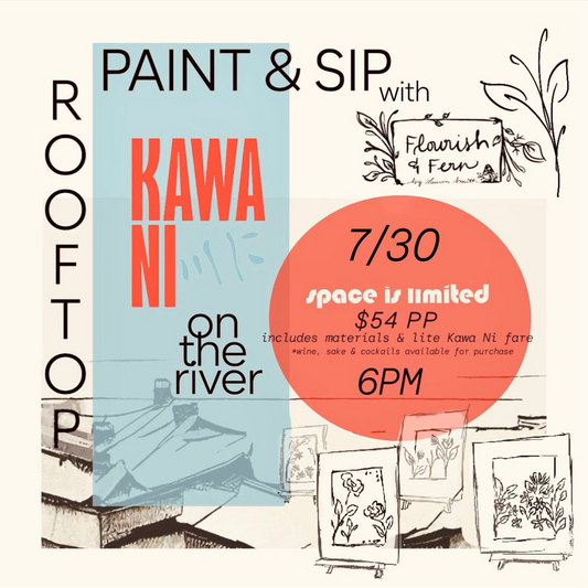 WED Jul 30 | Rooftop Paint + Sip | @ Kawa Ni - WESTPORT