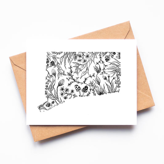 Connecticut Florals Greeting Card