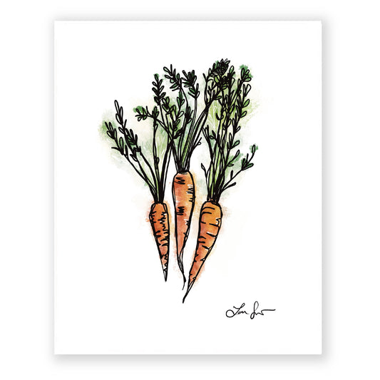 Farmer's Market Loot | Carrots Art Print