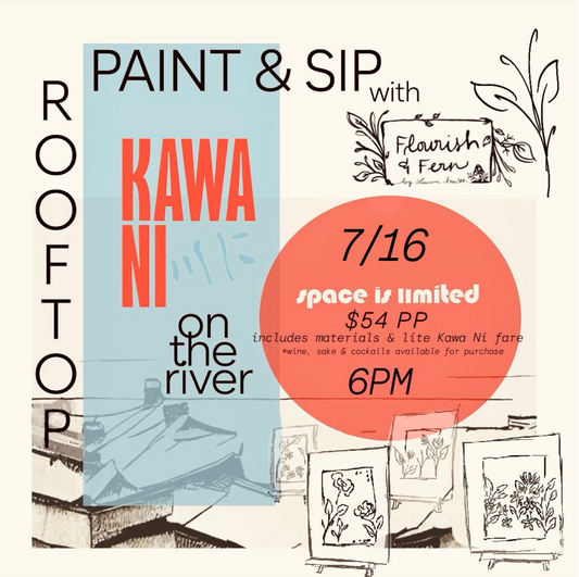 WED Jul 16 | Rooftop Paint + Sip | @ Kawa Ni - WESTPORT