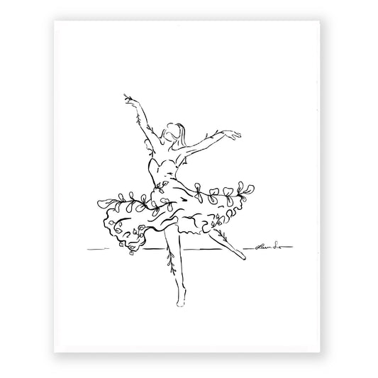 Floral Dancer Art Print