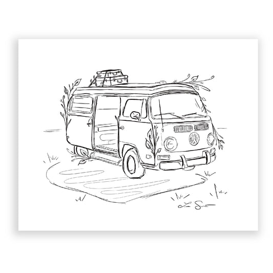 VW Bus Art Print