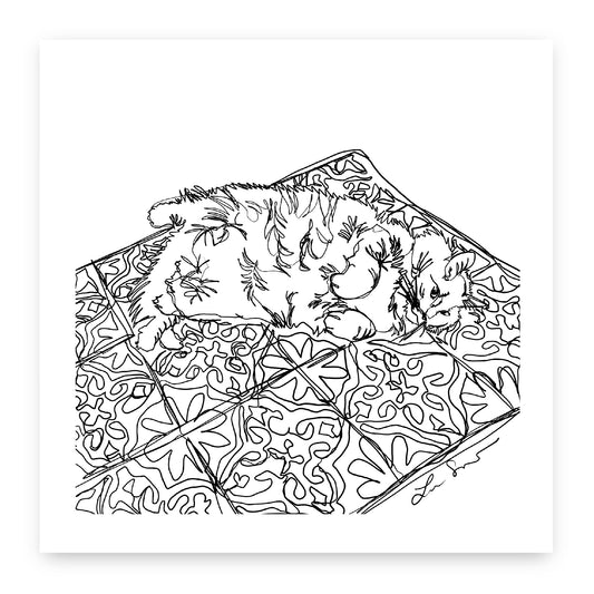 Lucille Cat Art Print