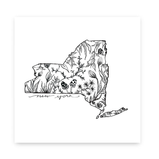 New York In Bloom Art Print