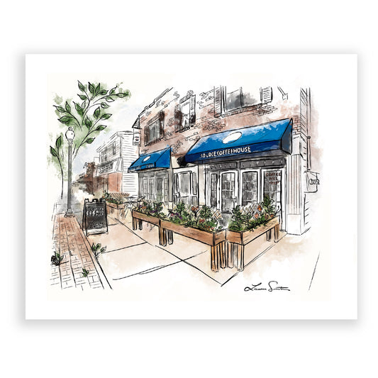 Black Rock CT | Source Coffeehouse Art Print