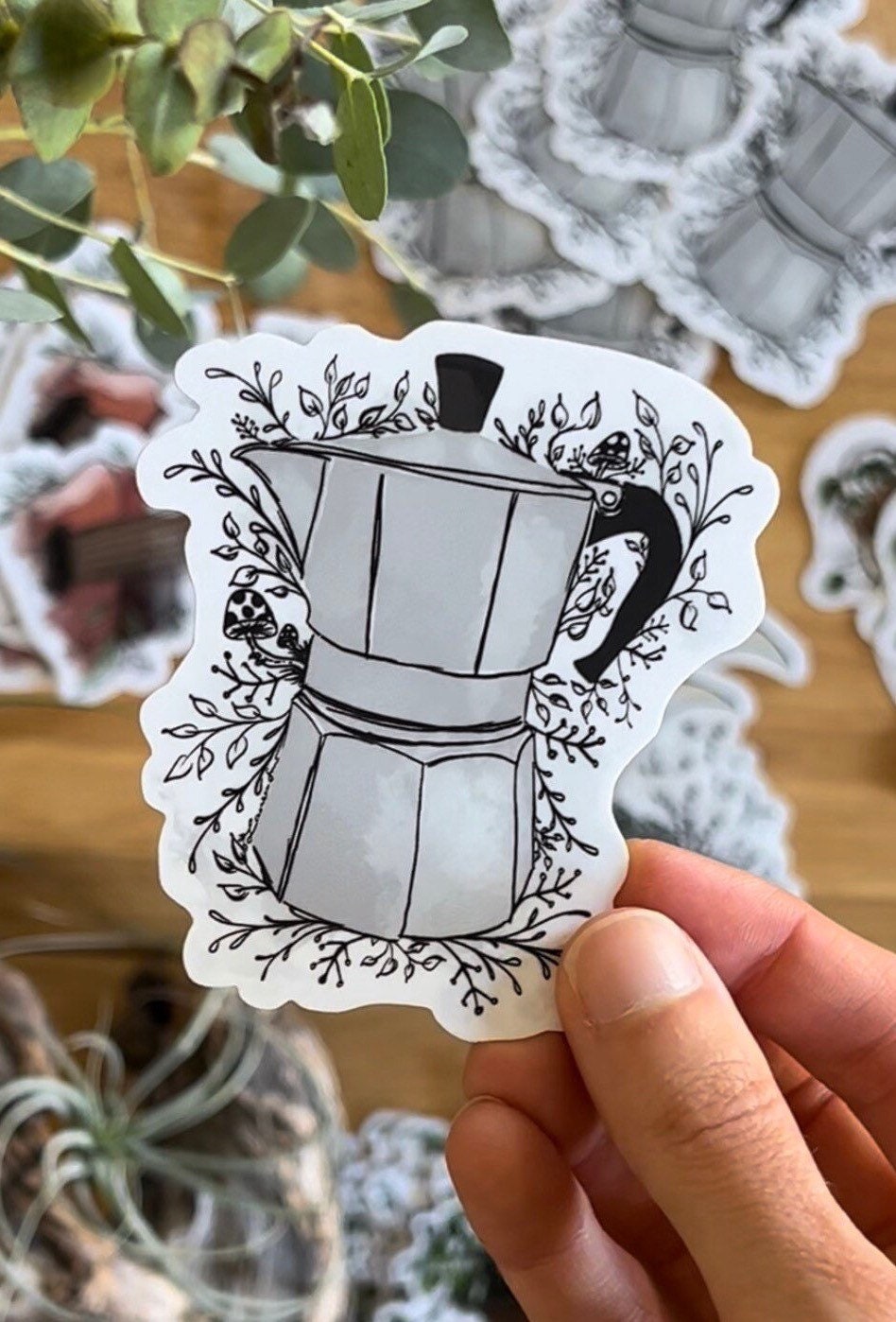 Italian Coffee - Moka Pot | Vinyl Sticker
