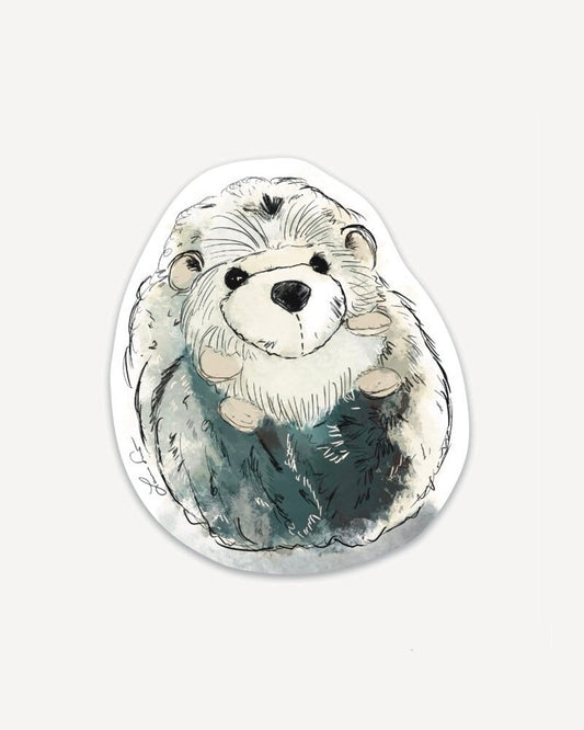 Hedgehog Plushy Sticker
