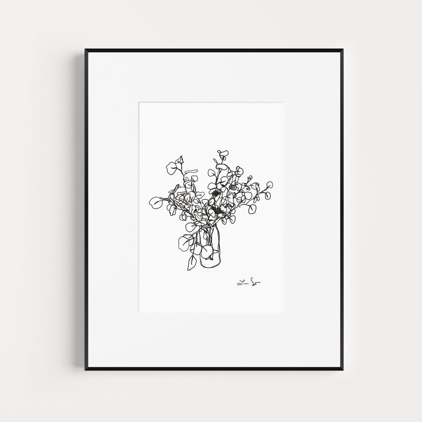 Eucalyptus in Jar Art Print